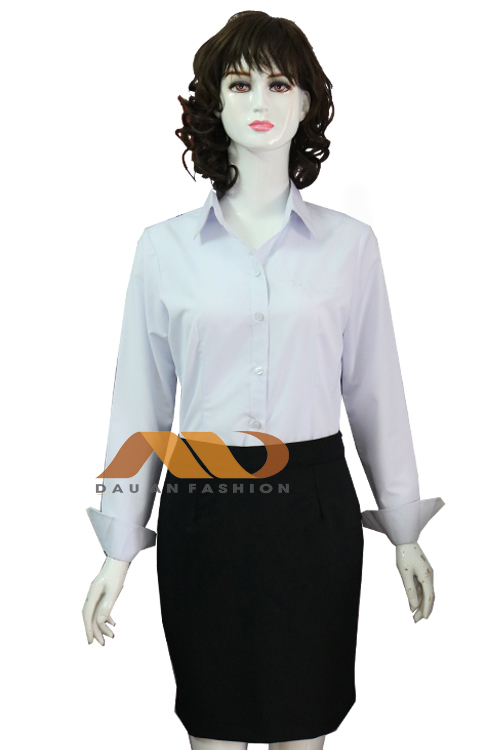AS0141 White Office Uniform Shirt